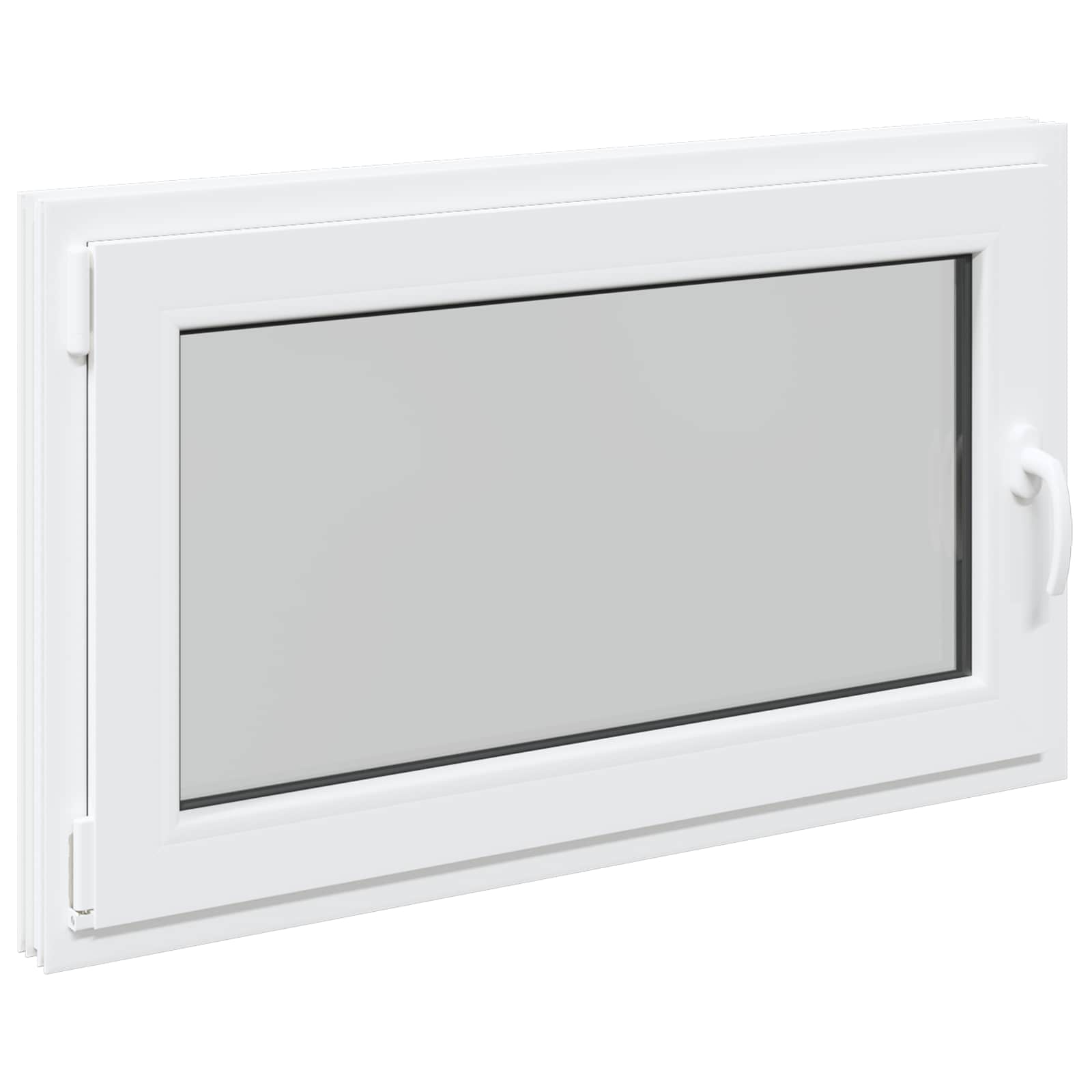 Kellari-Ikkuna Risor 100 X 60 Cm Pvc Ja Lasi Valkoinen