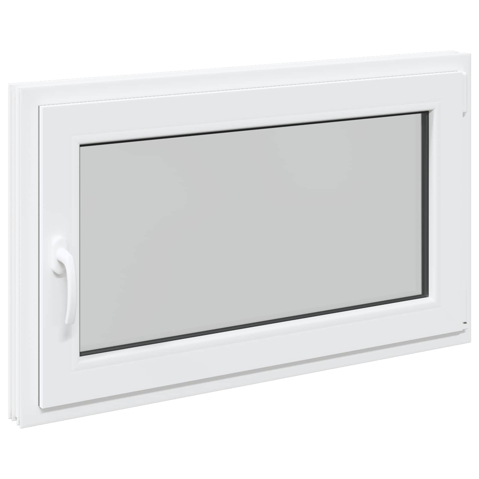 Kellari-Ikkuna Risor 100 X 70 Cm Pvc Ja Lasi Valkoinen