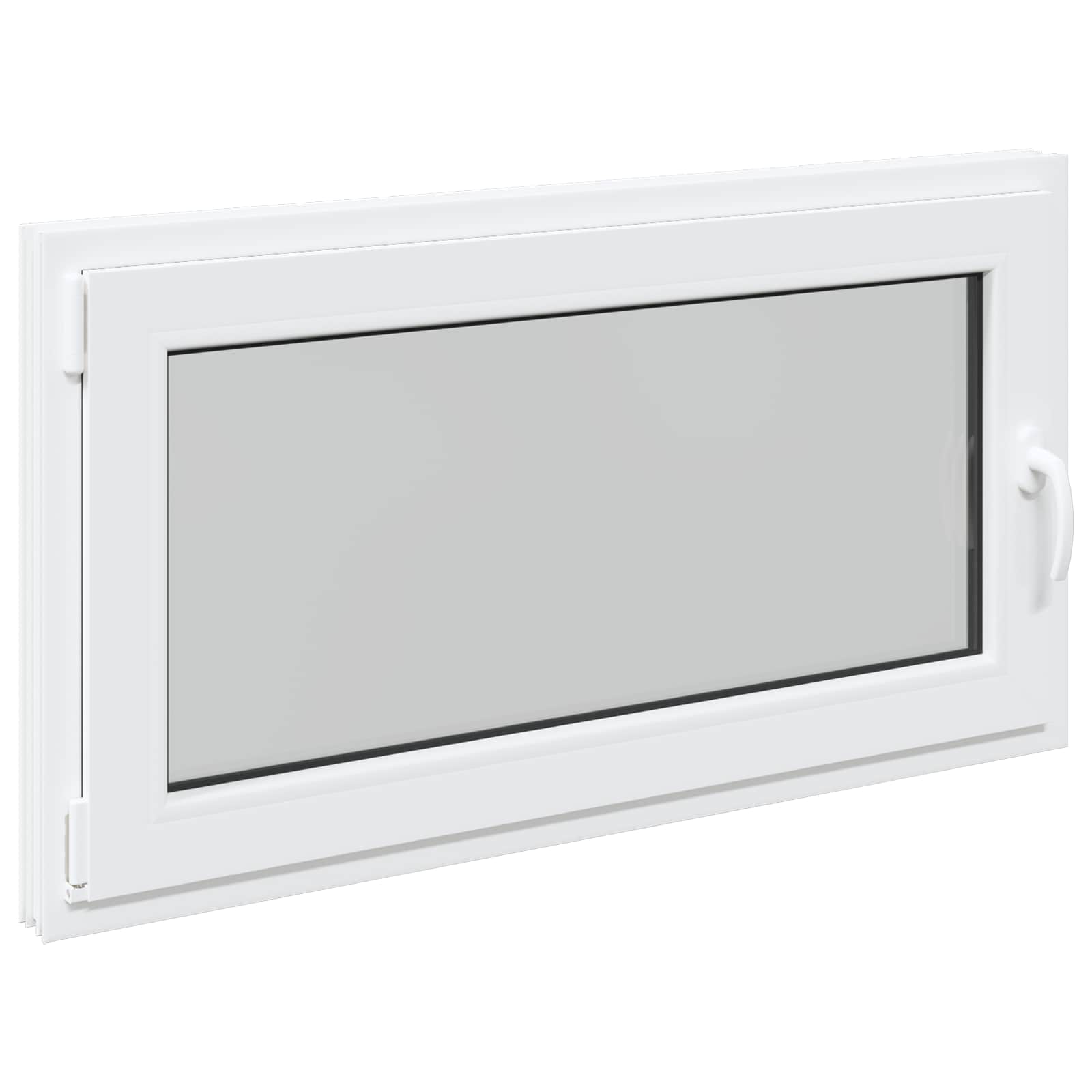 Kellari-Ikkuna Risor 110 X 60 Cm Pvc Ja Lasi Valkoinen