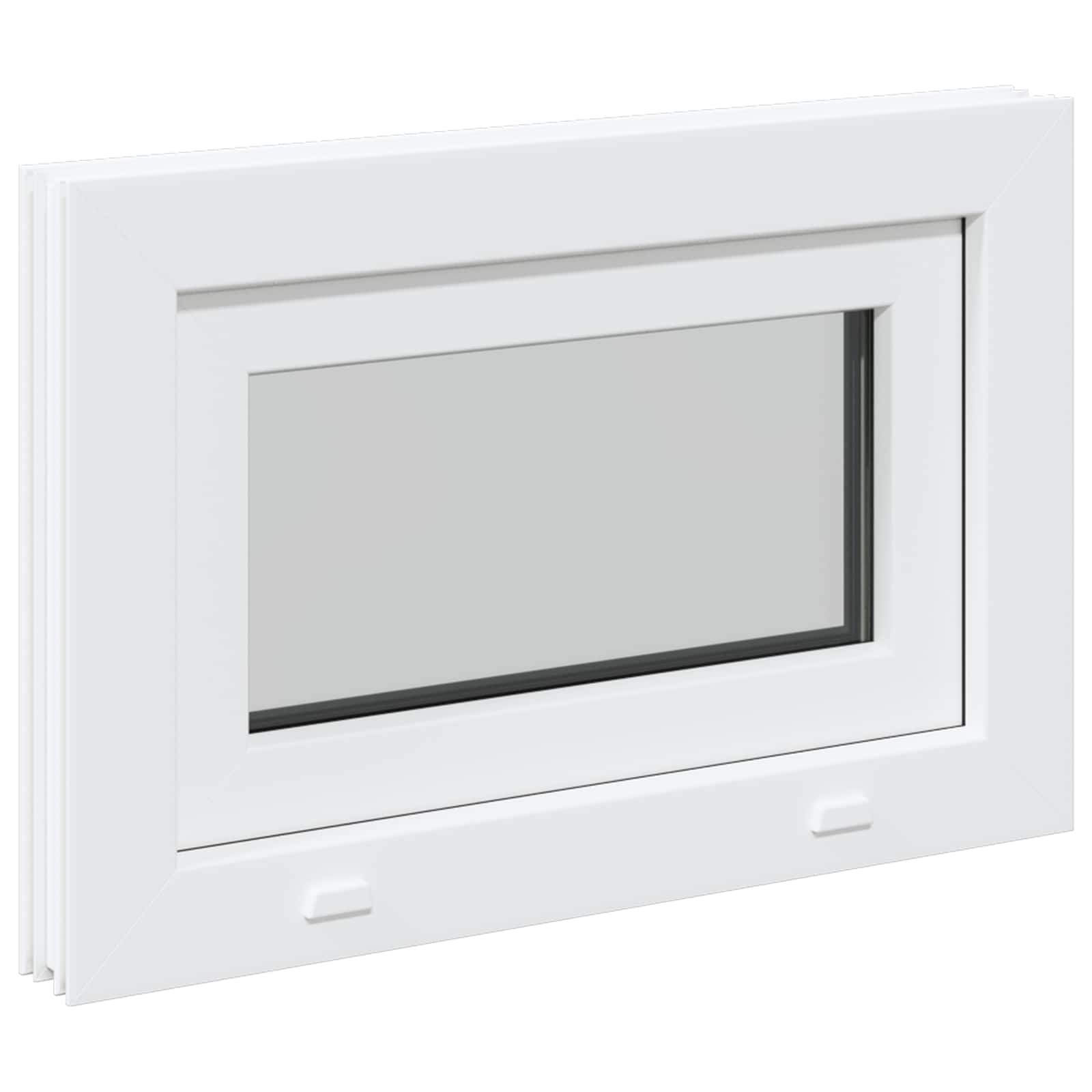 Kellari-Ikkuna Risor 60 X 40 Cm Pvc Ja Lasi Valkoinen