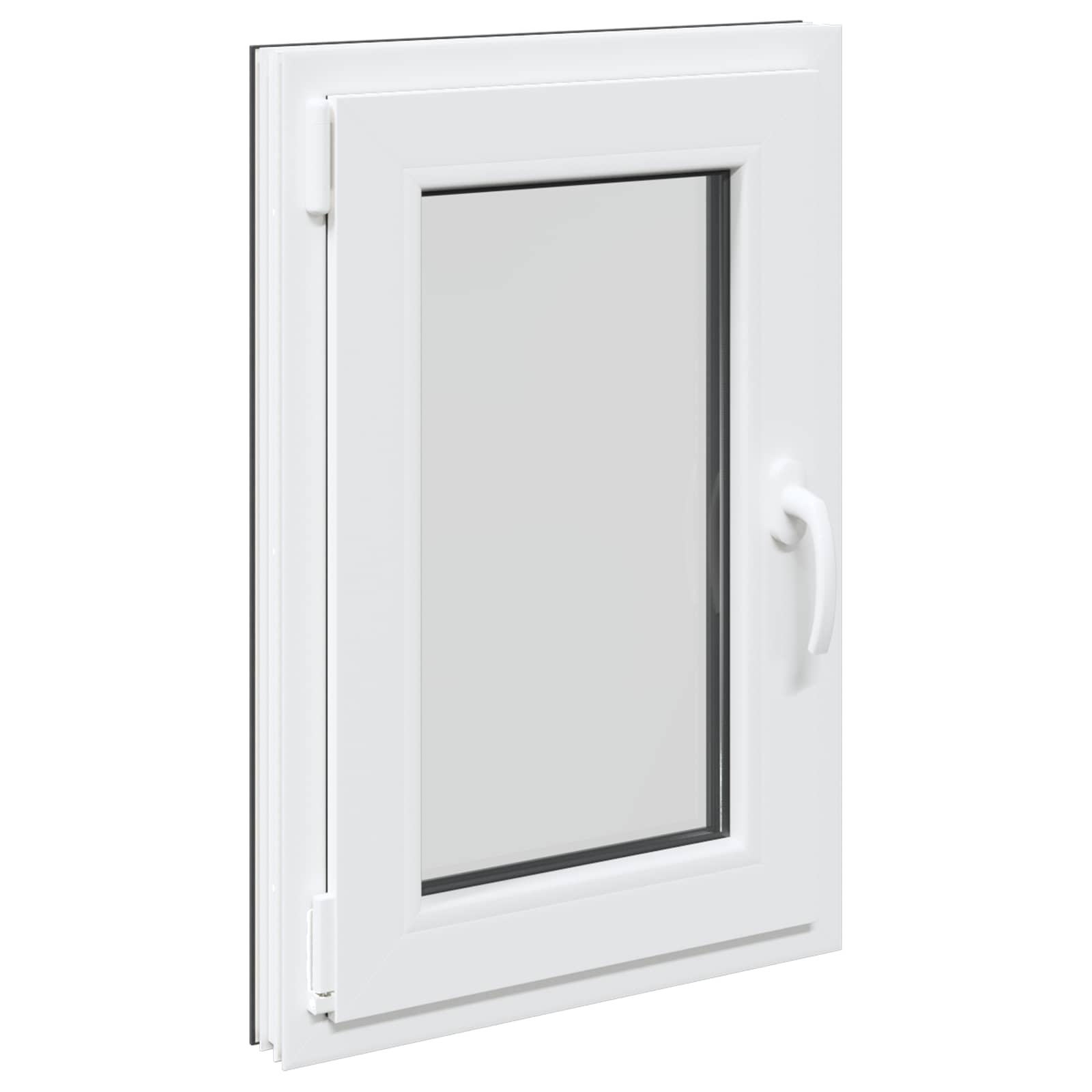 Kellari-Ikkuna Risor 50 X 75 Cm Pvc Ja Lasi Antrasiitti