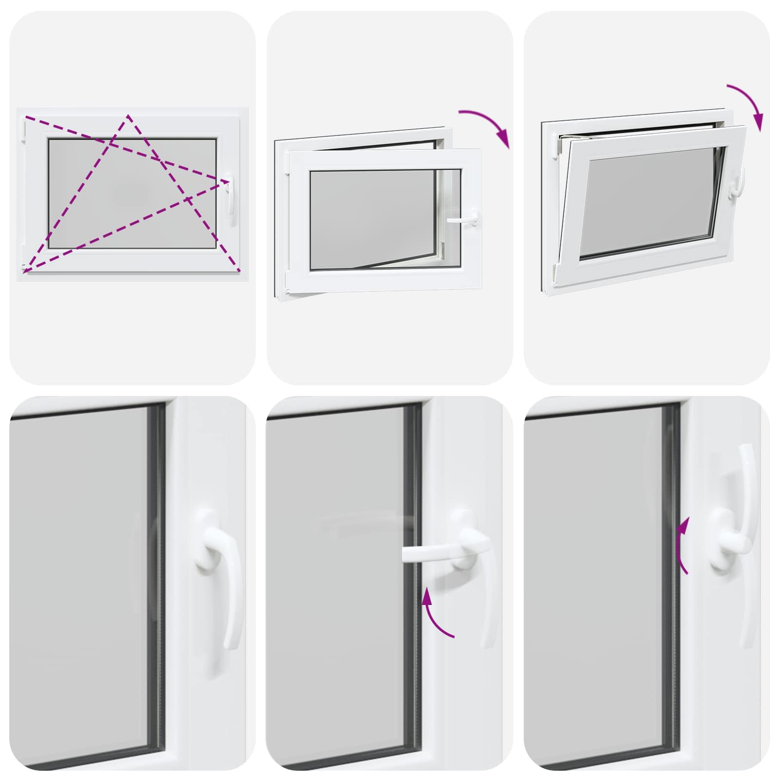 Kellari-Ikkuna Risor 80 X 60 Cm Pvc Ja Lasi Antrasiitti