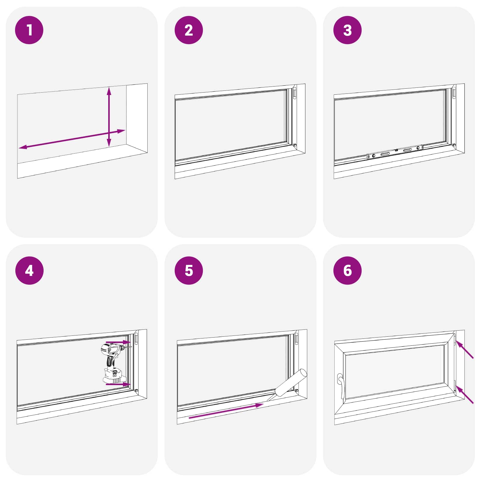 Kellari-Ikkuna Risor 80 X 70 Cm Pvc Ja Lasi Antrasiitti