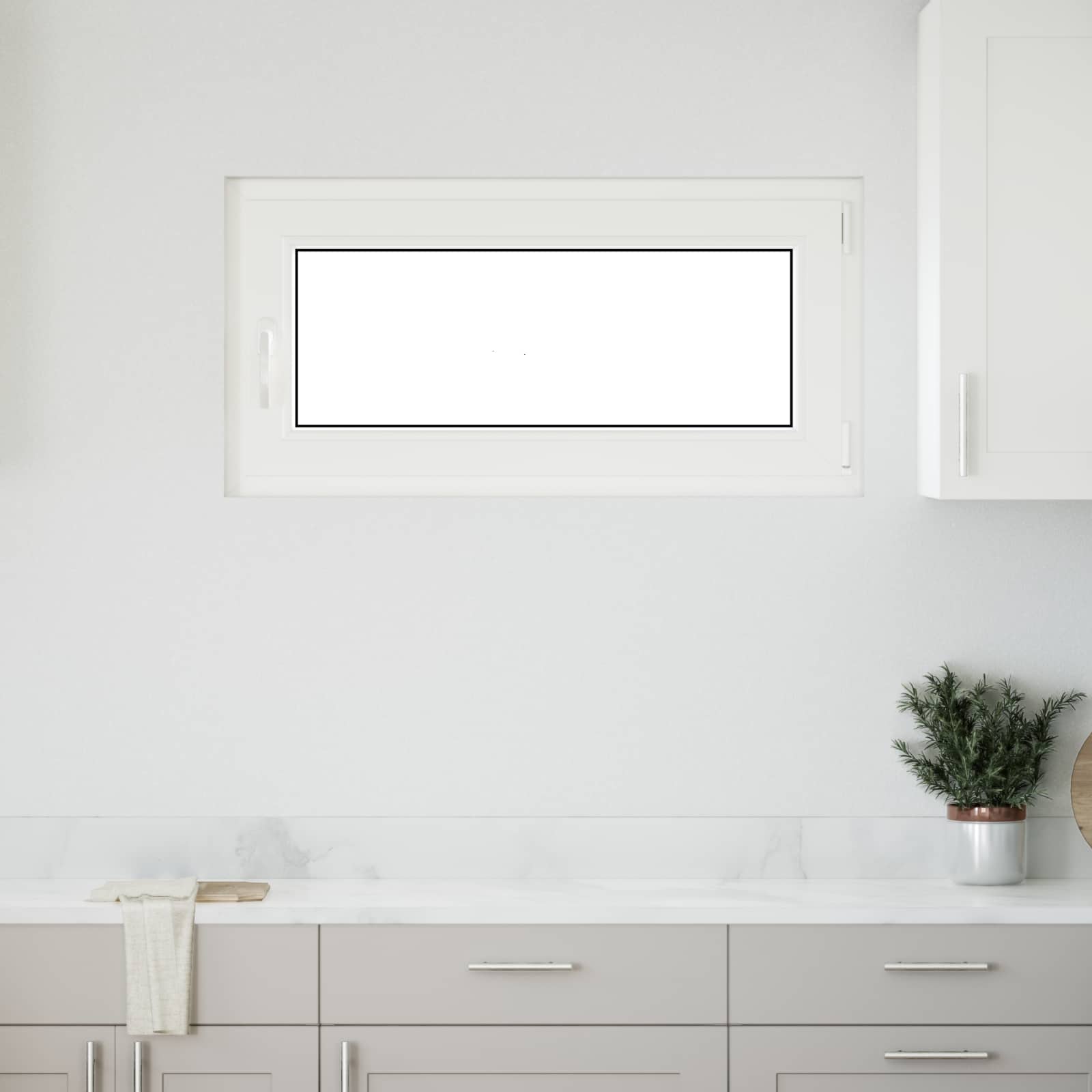 Kellari-Ikkuna Risor 100 X 50 Cm Pvc Ja Lasi Antrasiitti