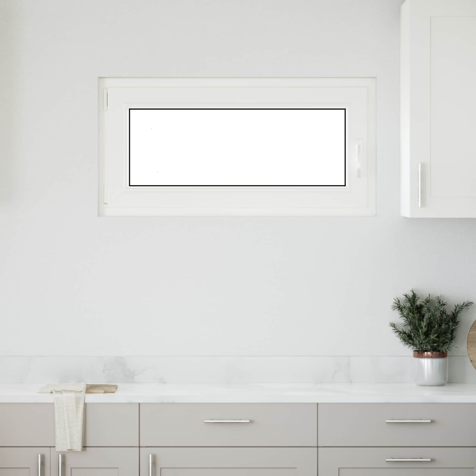 Kellari-Ikkuna Risor 100 X 50 Cm Pvc Ja Lasi Antrasiitti