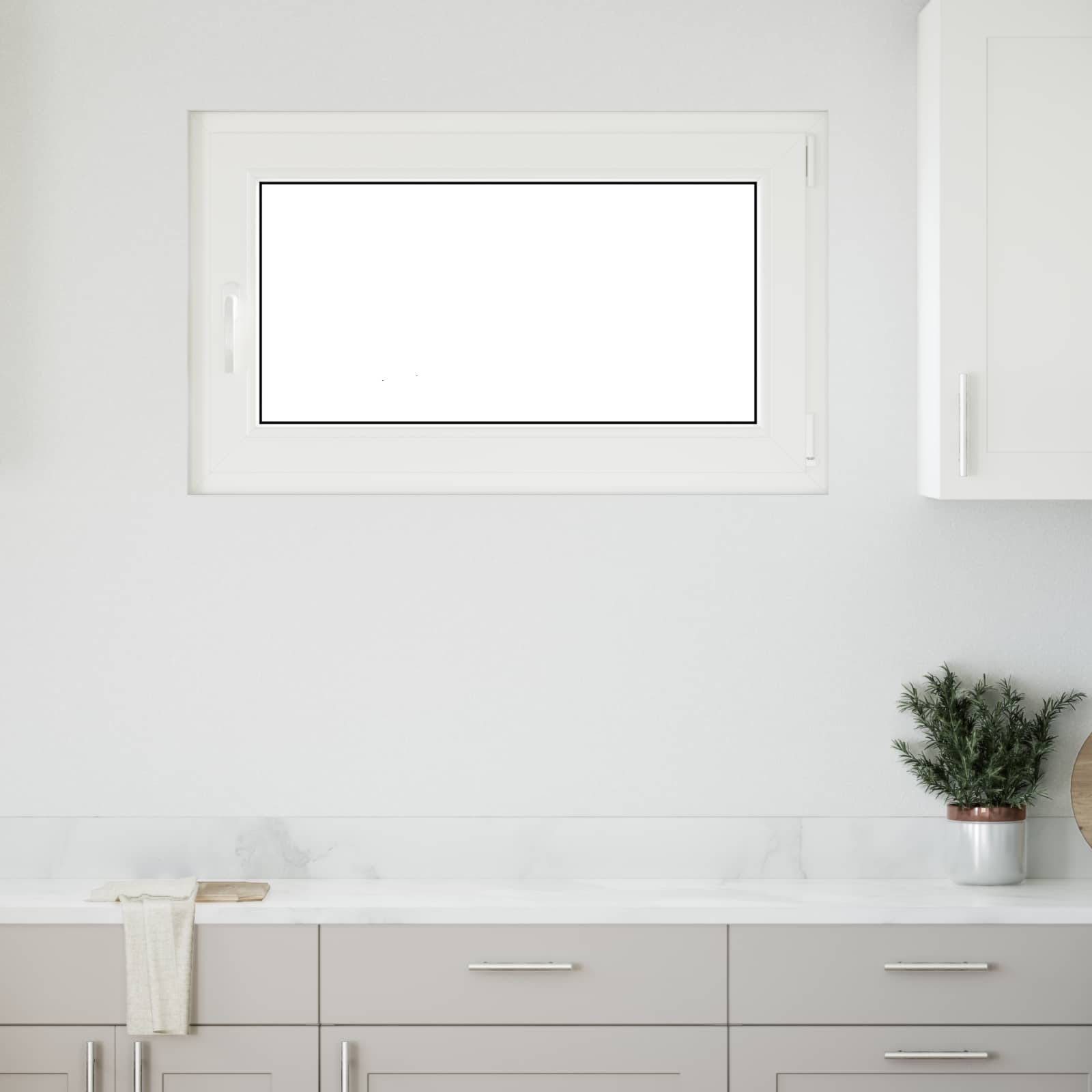 Kellari-Ikkuna Risor 100 X 70 Cm Pvc Ja Lasi Antrasiitti