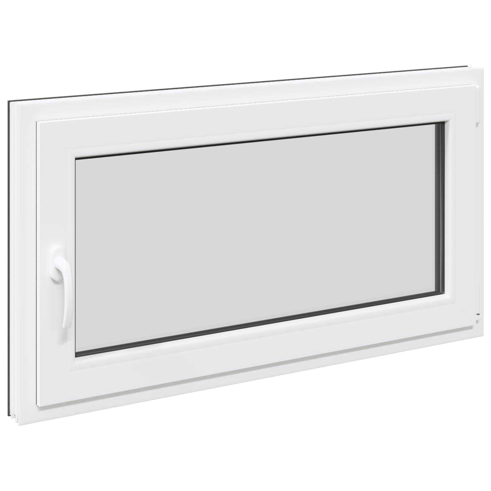 Kellari-Ikkuna Risor 110 X 50 Cm Pvc Ja Lasi Antrasiitti