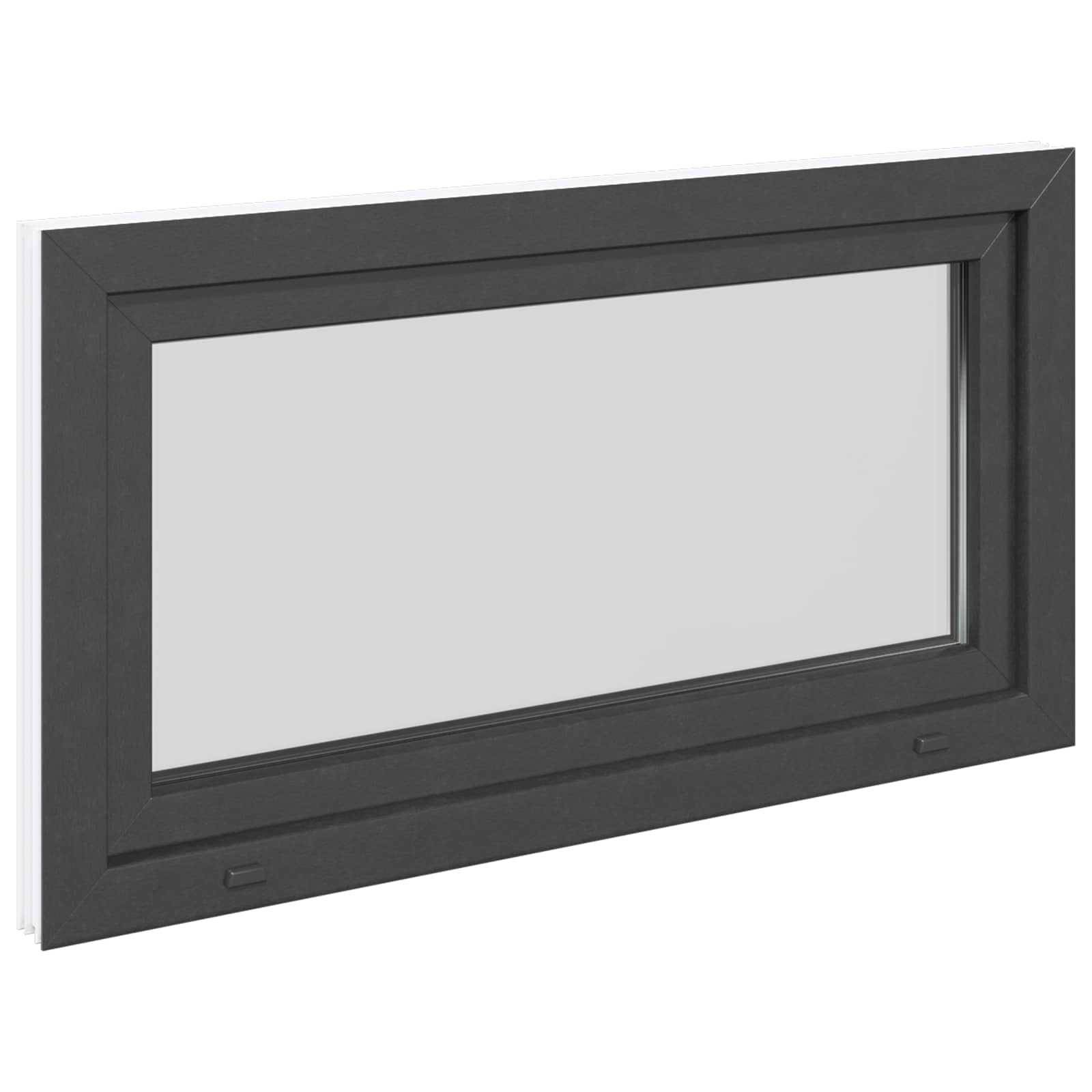Kellari-Ikkuna Risor 110 X 60 Cm Pvc Ja Lasi Antrasiitti