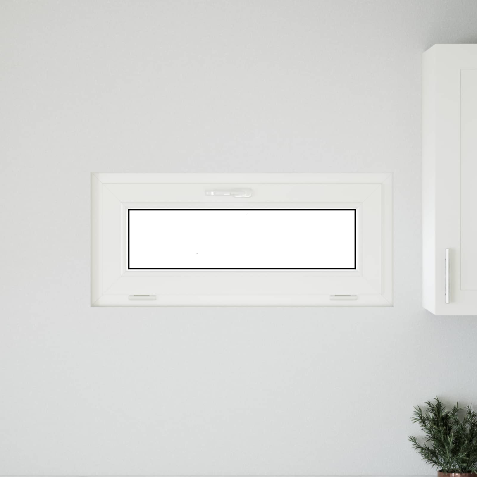 Kellari-Ikkuna Risor 90 X 40 Cm Pvc Ja Lasi Antrasiitti