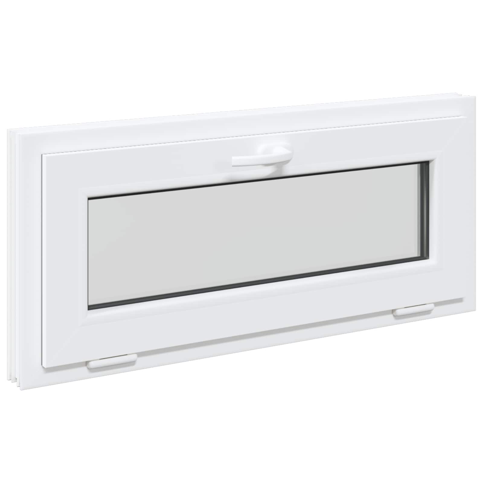 Kellari-Ikkuna Risor 90 X 40 Cm Pvc Ja Lasi Antrasiitti