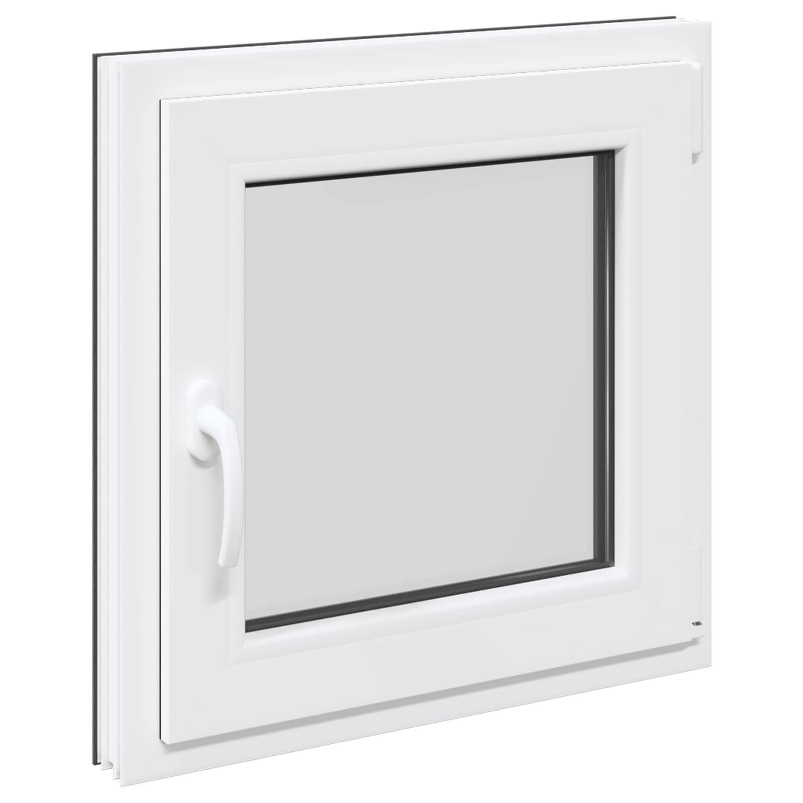Kellari-Ikkuna Risor 60 X 60 Cm Pvc Ja Lasi Antrasiitti