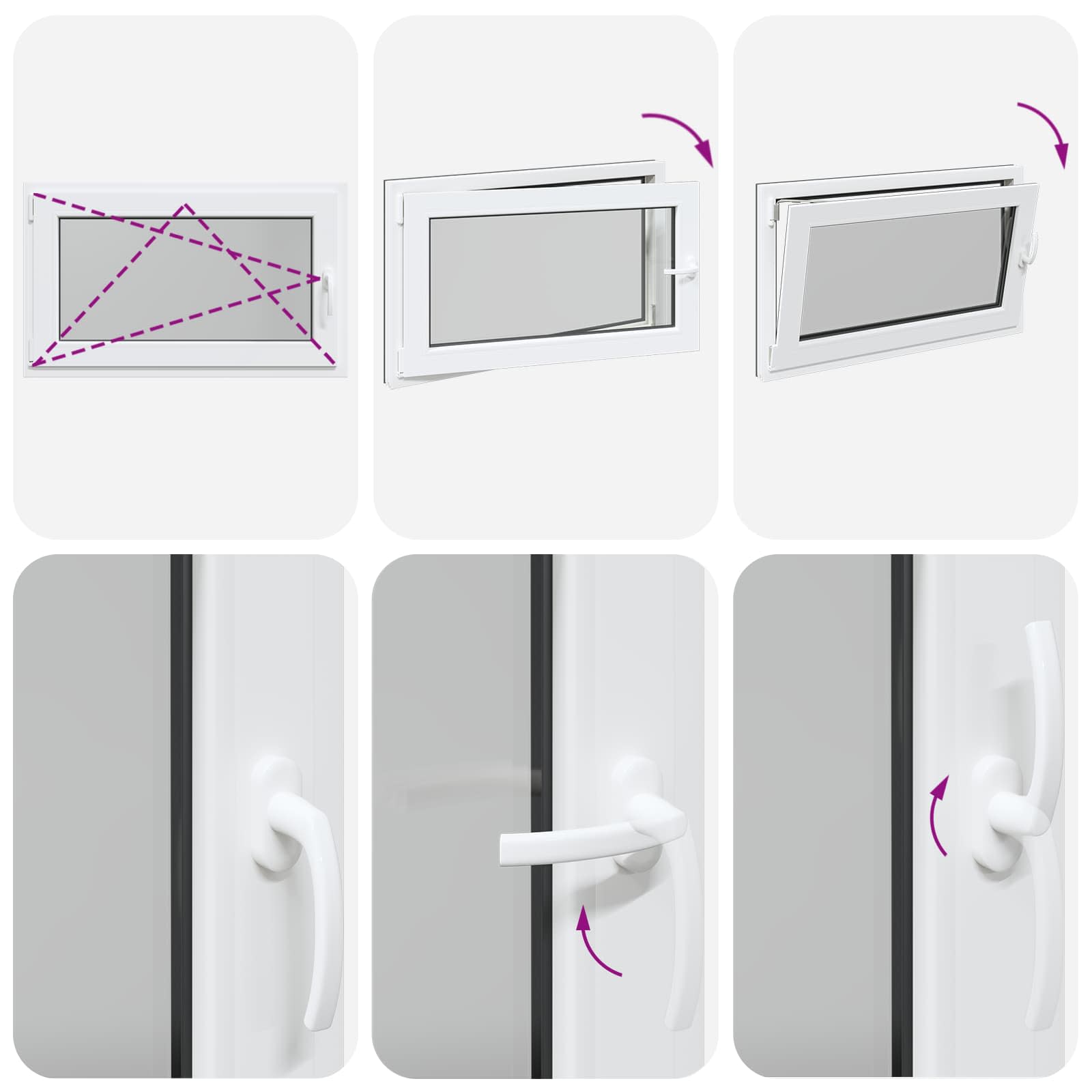 Kellari-Ikkuna Risor 100 X 60 Cm Pvc Ja Lasi Antrasiitti