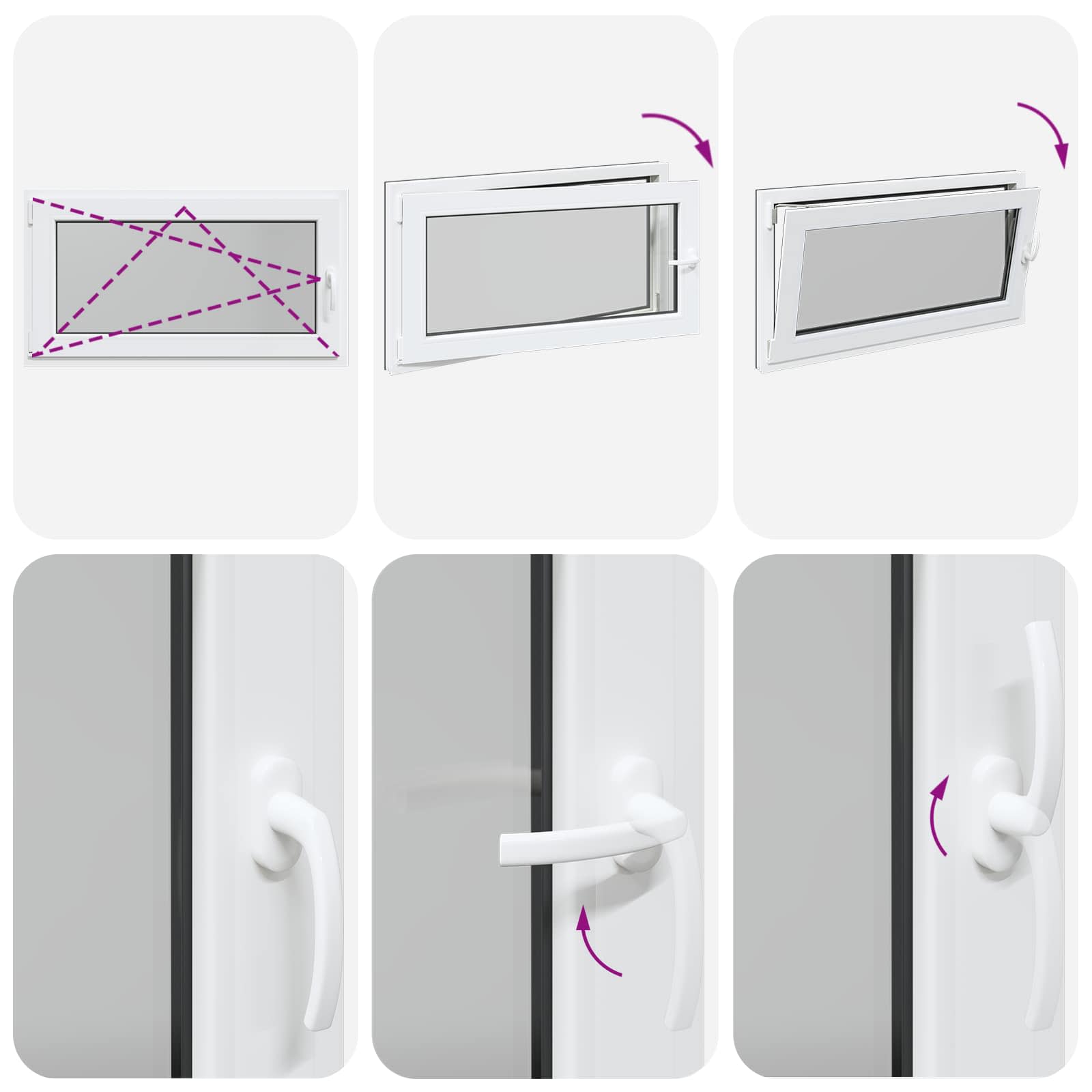 Kellari-Ikkuna Risor 110 X 60 Cm Pvc Ja Lasi Antrasiitti