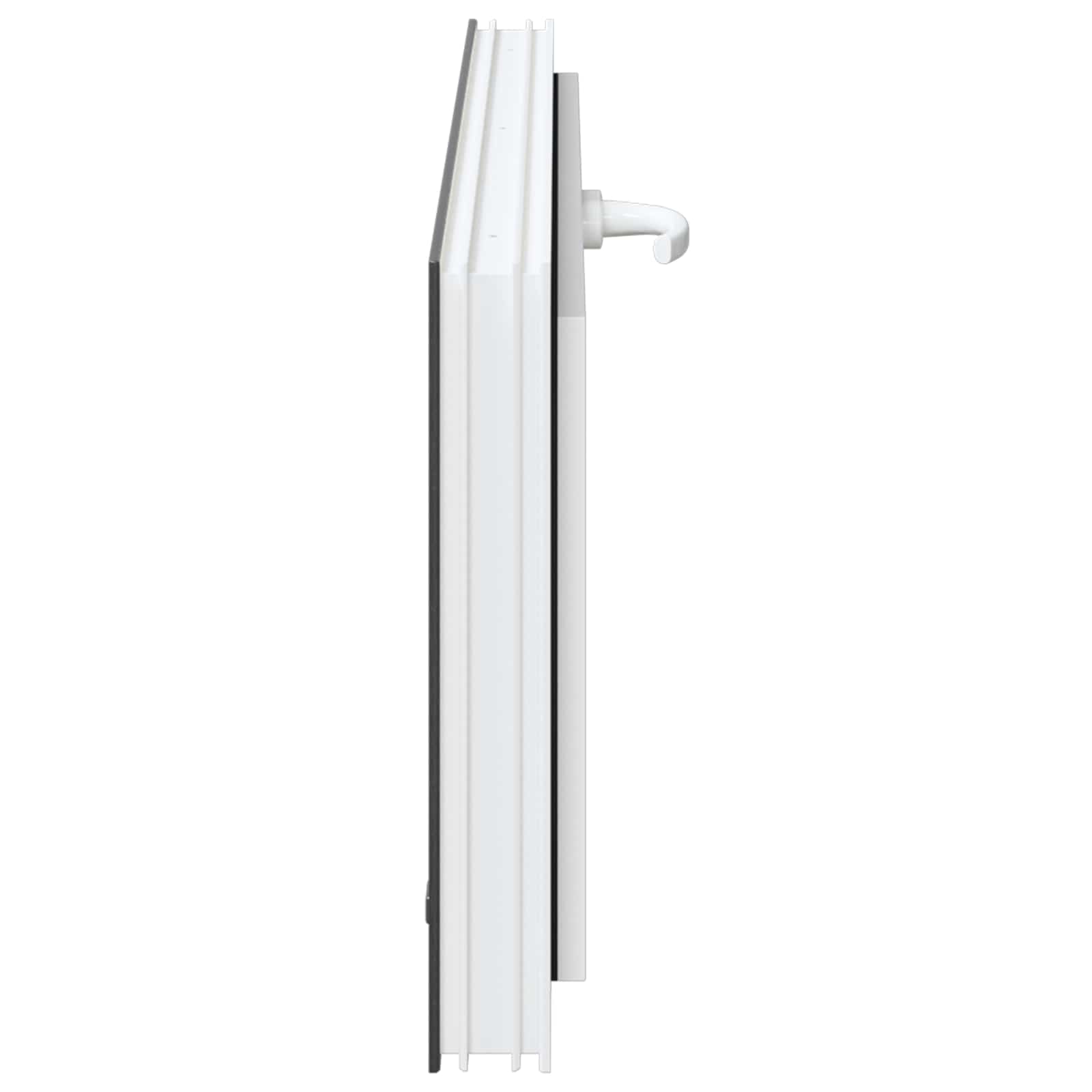 Kellari-Ikkuna Risor 110 X 40 Cm Pvc Ja Lasi Antrasiitti
