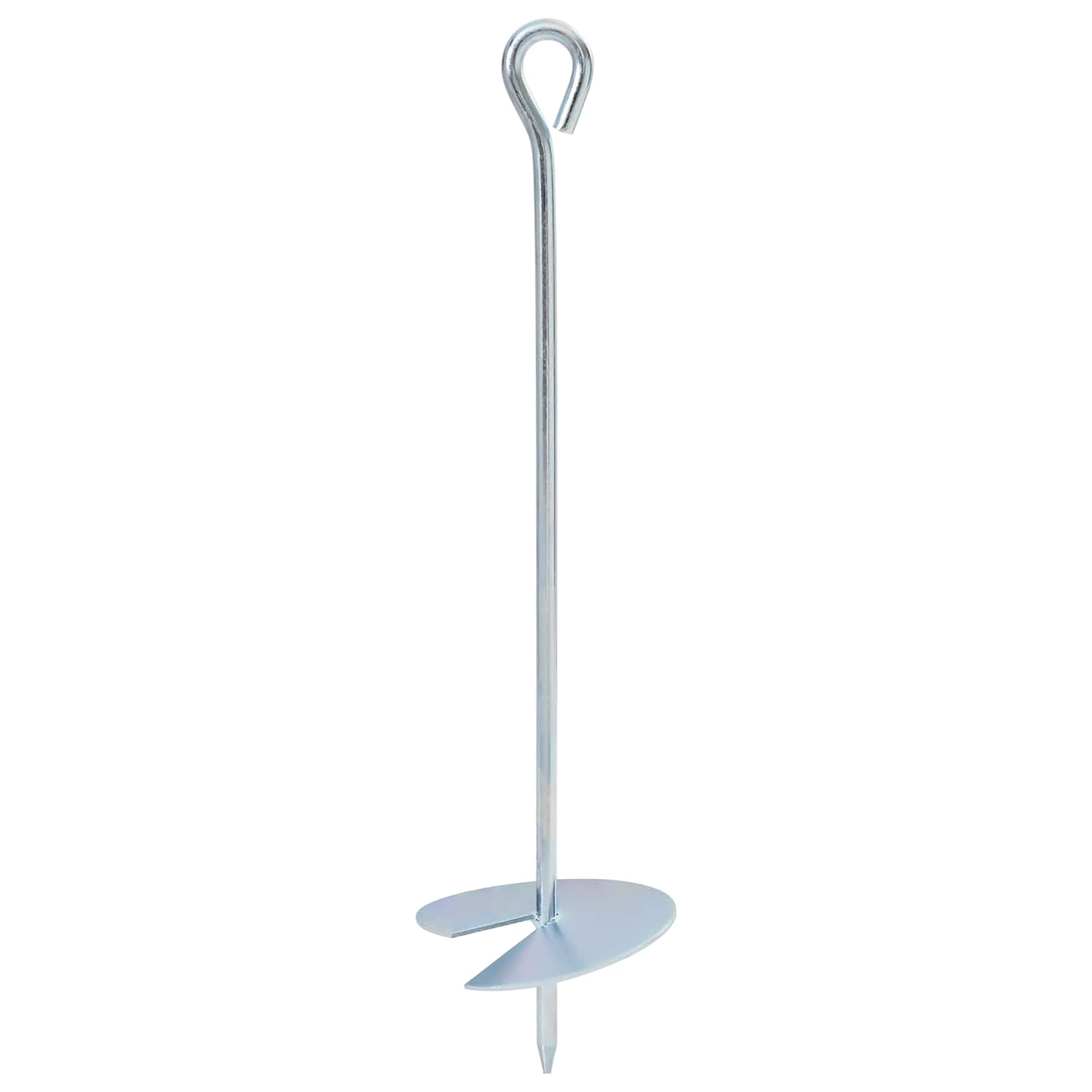 Maakiinnike 6 Kpl Ø10 X 40 Cm Galvanoitu Metalli Hopea
